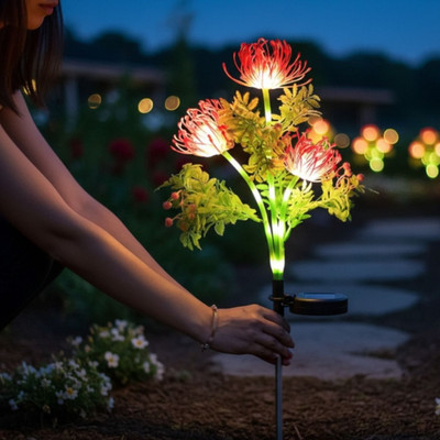 Homehop Solar Light Outdoor Garden Waterproof Flower Decoration Lamp for Home Garden Gate Light Outdoor Lamp(Black)