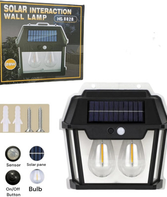 HASRU SOLAR INTERACTION WALL LAMP Solar Light Set(Wall Mounted Pack of 1)