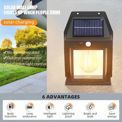 PGK TRADERS Solar Light Set(Wall Mounted Pack of 1)