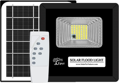 Epyz 10W Solar Flood Light Outdoor Led Waterproof Lamp [ Cold White Light ,55LED ] Solar Light Set(Wall Mounted Pack of 1)