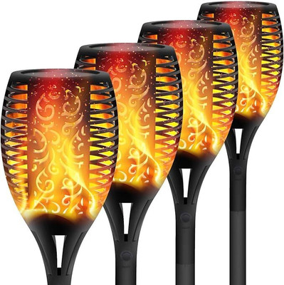 smartians Solar Garden Flame Light Garden Decorative Solar Light Set(Floor Mounted Pack of 2)