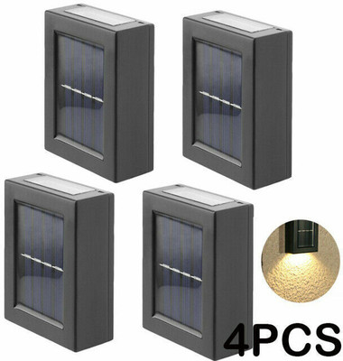 ZESTRUM Up and Down Solar Wall Lights Energy Saving Waterproof-4pc Solar Light Set(Wall Mounted Pack of 4)