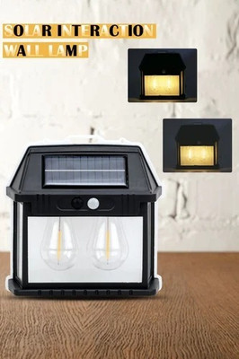 VACHASYA Solar Wall Lights Outdoor, Wireless with 3 Modes and Motion Sensor (2 Bulbs LED Solar Light Set(Wall Mounted Pack of 1)