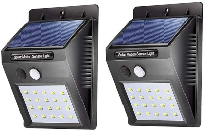 DAYBETTER 20 Led Solar Motion Sensor Light, Plastic Outdoor Weatherproof Solar Light Set(Wall Mounted Pack of 1)