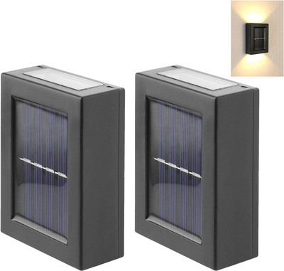 WunderVoX Up Down LED Porch Light Solar Light Set(Wall Mounted Pack of 2)