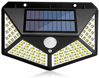 ZALPAL ENTERPRISE 100 LED Solar Motion Sensor Wall Light Waterproof Solar Powered Solar Light Set(Wall Mounted Pack of 1)