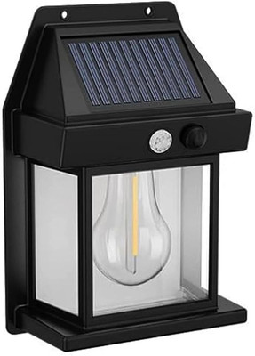 Jabardast Solar Wall Light with 800mAh Battery 120° Wide Angle Solar Light Set(Wall Mounted Pack of 1)