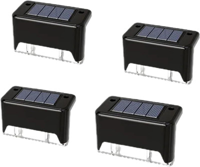 Fitfam 4 Pcs auto on/off solar light for home improvement Solar Light Set(Wall Mounted Pack of 4)