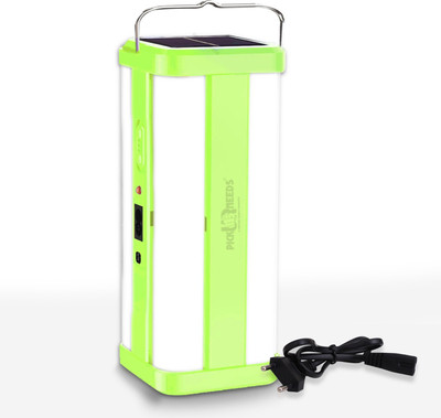 Make Ur Wish 360 Degree Floor Lantern Lamp Emergency Rechargeable Solar Light 4 Tube 8 hrs Lantern Emergency Light(Green)