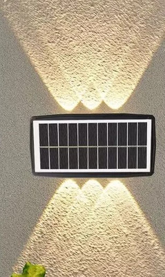 ZESTRUM SolarLux Wall Beam Light – 3 LED SL-WL3LED-BLK Solar Light Set(Wall Mounted Pack of 1)