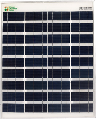 SOLAR UNIVERSE INDIA 15W 12V Polycrystalline Solar Panel & Module - With Wire. Solar Panel(Pack of 1)