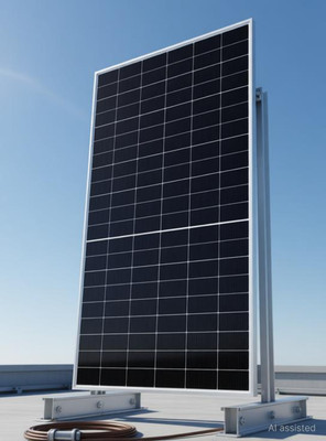 WAAREE 545 Watt Halfcut Mono Perc Bifacial Solar Panel(Pack of 1)