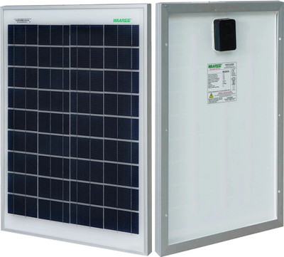 WAAREE 10 watt -12 volt Mono PERC Solar Panel(Pack of 1)