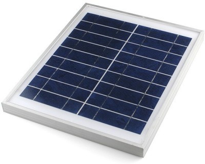 SOLAR UNIVERSE INDIA 10W 12V Robust Aluminium Body Polycrystalline with Wire Solar Panel(Pack of 1)