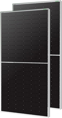 WAAREE 545 Watt Each Halfcut Mono Perc Bifacial Solar Panel(Pack of 2)