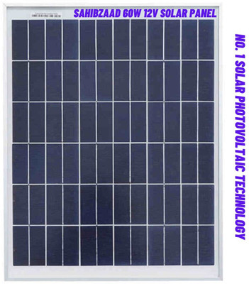 sahibzaad 60W 12V Solar Panel Solar Panel(Pack of 1)