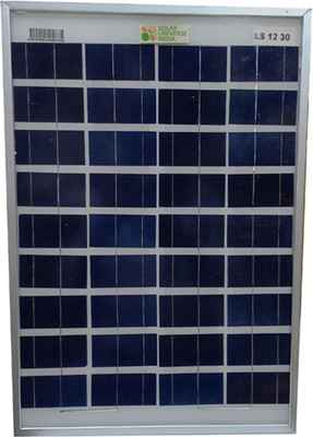 SOLAR UNIVERSE INDIA 20 Watt - 12 Volt for Home Lighting & Small Battery Charging Solar Panel(Pack of 1)