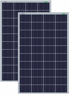 WAAREE Solar Panel 100 Watt 12 Volt Mono PERC ( Pack of 2 ) Solar Panel(Pack of 2)