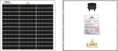 luno 75Watt 12Volt MONOCRYSTALLINE PERC Solar Panel(Pack of 1)