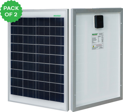 WAAREE 20 Watt Polycrystalline Solar Panel(Pack of 2)