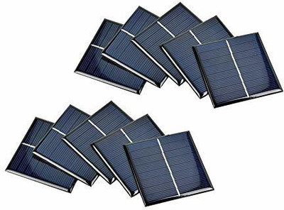 ERHIndia 10 Pcs Solar for DIY Square Shape Mini Solar Panel 6V-100 mAh (70 x 70 x 03 mm) Electronic Components Electronic Hobby Kit