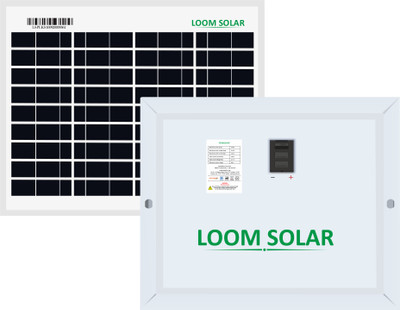 LOOM SOLAR 10 Watt - 12 Volt Solar Panel(Pack of 1)