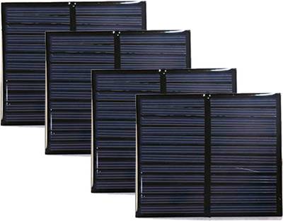 ambert 6Volt 1Watt Mini Solar Panel 70x70MM 75mA For Project Work 4 Pcs Solar Panel
