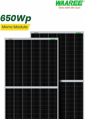 WAAREE II 650 Watt 132Cell Mono Perc II Solar Panel(Pack of 1)