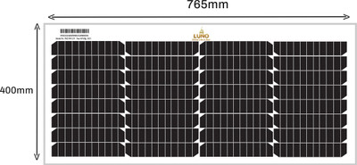 luno 55Watt 12Volt MONOCRYSTALLINE PERC Solar Panel(Pack of 2)