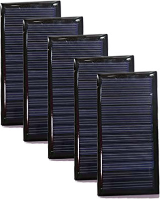 ambert 80x40MM Mini Solar Panel With Led Or Connector Pack Of 5 Solar Panel(Pack of 5)