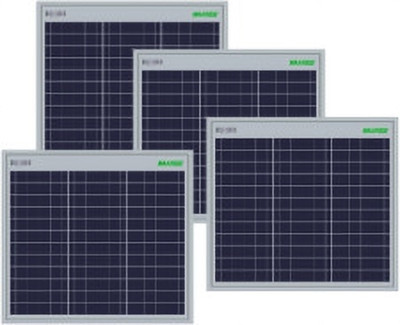 WAAREE 10Watt /12 Volt Polycrystalline Solar Panel(Pack of 4)