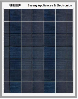 SAYENY Home Light System DIY Project Small Charging(10Ah)25W12V Max 2.04 amp & Volt-19 Solar Panel(Pack of 1)