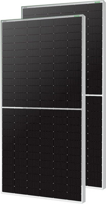 WAAREE II 580Wp 144Cells II TOPCON N-Type II Bifacial Solar Panel II Solar Panel(Pack of 2)