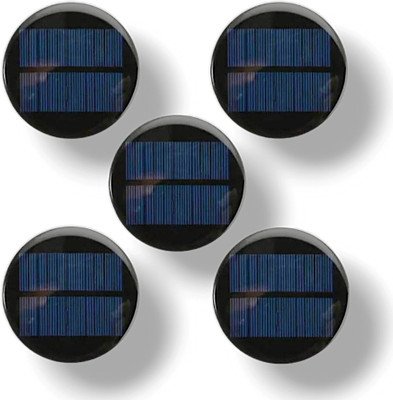 AVISRI 5 PCS 80MM Round Mini Solar 6V-100mAh Round Shape Solar Panel Solar Panel(Pack of 5)