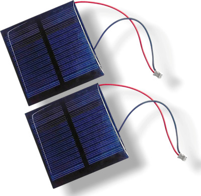 AVISRI 2 PCS 6 Volt 1 Watt Mini Solar Panel 70x70MM 75 mA For Project Work Solar Panel(Pack of 2)