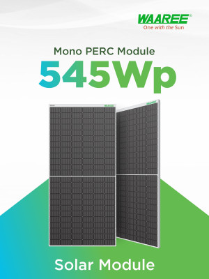 WAAREE 545 Watt Each Halfcut Mono Perc Solar Panel(Pack of 2)