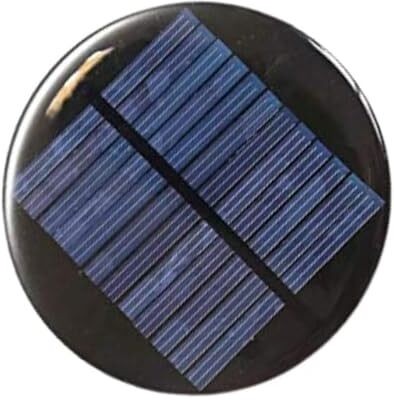 ERH India 1 Pc 80 MM Mini Solar Cell 6V-100mAh Round Shape Solar Panel Solar Panel