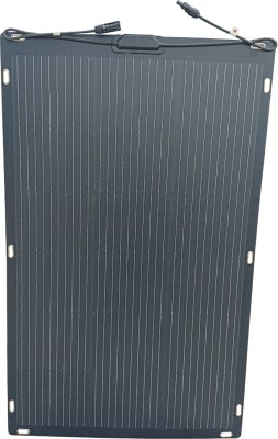 IFITech 100W 24.5 Volt ETFE Semi Flexible Solar Panel- Black Solar Panel(Pack of 1)