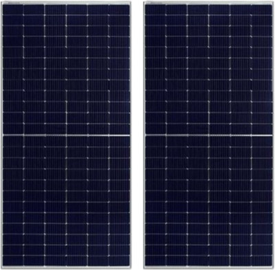 Servotech 550 Watt Non DCR Mono Perc Half Cut Solar Panel/2Pc Solar Panal(2x550W,1100W)/ Solar Panel(Pack of 2)