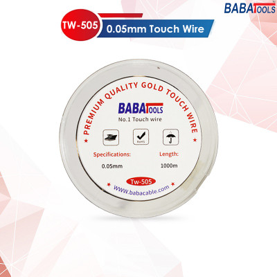 BABATOOLS tw-505 0.05mm premium quality gold touch wire 1000m 25 W Simple(Round Tip)