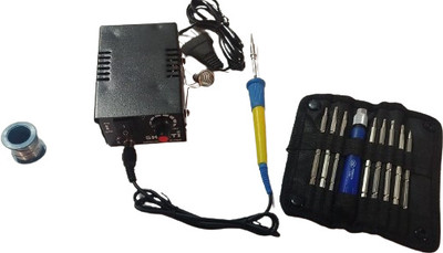 vtronix SOL MICRO STATION WITH SCREWDRIVER SETAND SOLDER WIRE 12 W Simple(Round Tip)