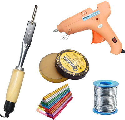 VMTRONIX GLUEGUN150W5GLITTERSTICKS125WPENCIL 150 W Simple(Flat Tip)