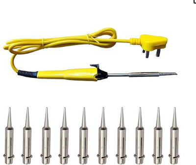 VMTRONIX 25 WATT YELLOW IRON WITH 10 REPLACEMENT BITS 25 W Simple(Round Tip)