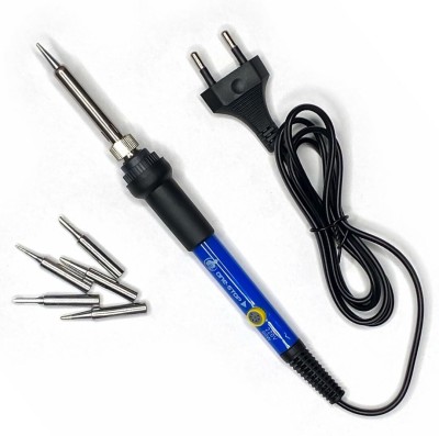 AS TOOL CENTER 60W 220V Temperature Adjustable Electric Solder Soldering Iron 0 W Temperature Controlled(Round Tip)