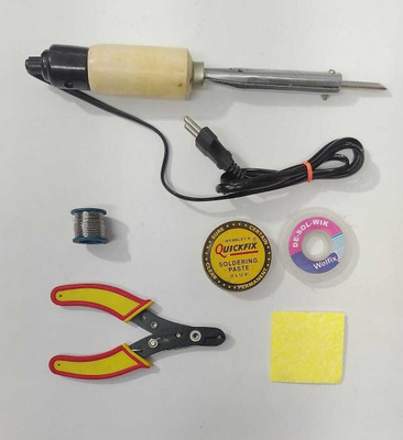 vtronix SOL 35 WATT WOODEN PACKOF06 (06 MT CUTTER) 35 W Simple(Flat Tip)