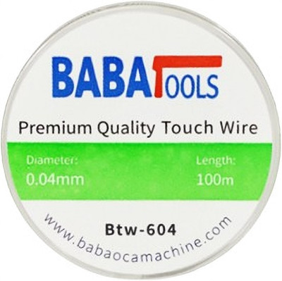 BABATOOLS Premium Quality Touch Wire BTW 604 0.04MM 100M 25 W Simple(Round Tip)