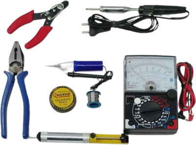 vtronix SOL 10 WATT KIT PACKOF8 WITH BLUE PLIER AND ANALOG MULTIMETER 10 W Simple(Round Tip)