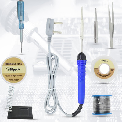 Hillgrove 8in1 25W Soldering Iron Kit 25 W Simple(Flat, Pointed Tip)