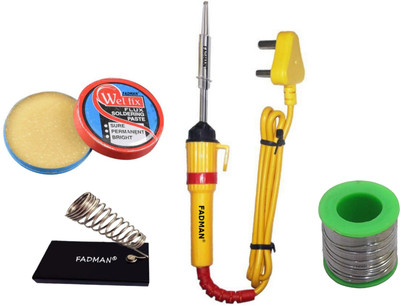 FADMAN BEGINNER BASIC SOLDERING IRON KIT PACK-4 25 W Simple(Flat Tip)