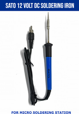 GoodsBazaar 12 MICRO SOLDERING IRON PEN 10 WATTS 10 W Temperature Controlled(Pointed Tip)